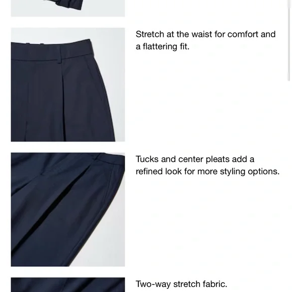 Uniqlo Black Wide Leg High-Waisted Pants - Picture 2 of 4